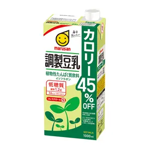 Sữa Đậu Nành Ít Béo, Low Calorie Soy Milk, 45% Off (1000ml) - MARUSAN