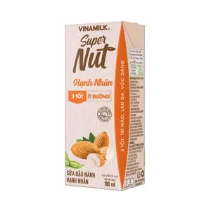 Sữa Đậu Nành Hạnh Nhân Ít Đường, Super Nut, Almond Soy Milk, Less Sugar (180ml) - VINAMILK