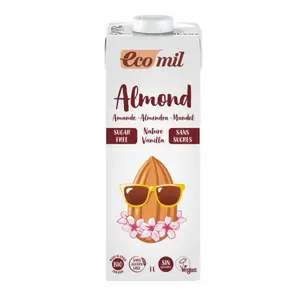 Sữa Hạnh Nhân Hương Vani Không Đường Hữu Cơ, Bio Almond Milk, Nature Vanilla, Sugar Free (1L) - ECOMIL