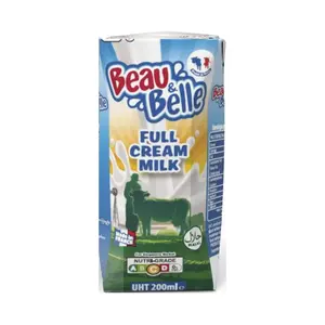 Sữa Tươi Nguyên Kem, Full Cream Milk (200ml) - BEAU & BELLE