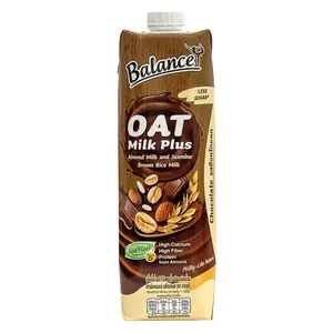 Sữa Yến Mạch Hạnh Nhân Gạo Nâu Vị Socola, Oat Milk Plus, Almond Milk & Jasmine Brown Rice Milk, Chocolate, Less Sugar (1L) - 4CARE BALANCE