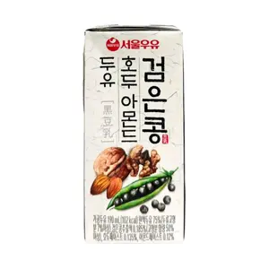 Sữa Đậu Nành Đậu Đen Óc Chó Hạnh Nhân, Black Bean Walnut Almond Soy Milk (190ml) - SEOUL MILK