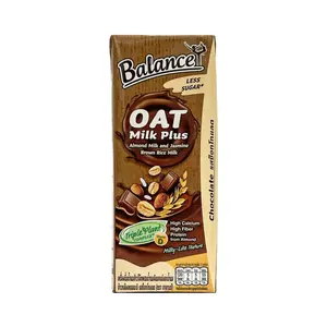 Sữa Yến Mạch Hạnh Nhân Gạo Nâu Vị Socola, Oat Milk Plus, Almond Milk & Jasmine Brown Rice Milk, Chocolate, Less Sugar (180ml) - 4CARE BALANCE