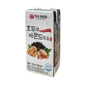 Sữa Đậu Đen Óc Chó & Hạnh Nhân, Black Bean Walnut & Almond Milk (190ml) - KORMILK