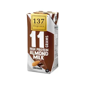 Sữa Hạnh Nhân Giàu Đạm Vị Socola, 11 Grams High Protein Almond Milk with Soy Milk, Chocolate (180ml) - 137 DEGREES