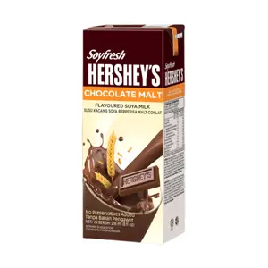 Sữa Đậu Nành Vị Mạch Nha Socola, Soyfresh, Chocolate Malt Flavoured Soya Milk, 8 fl oz (236ml) - HERSHEY'S