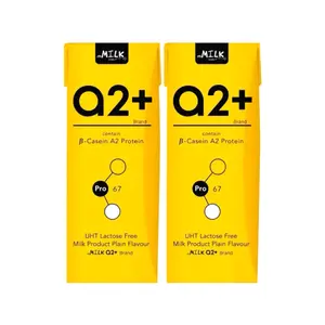 Sữa Tiệt Trùng, A2+ Brand, UHT Lactose Free Milk Product Plain Flavour, 2 Hộp (360ml) - MMILK