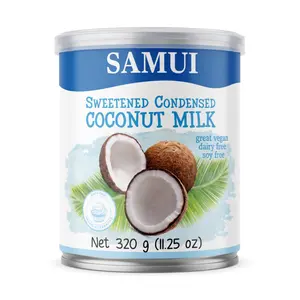 Sữa Đặc Thuần Chay Dừa Có Đường, Sweetened Condensed Coconut Milk, Dairy Free, 11.25 oz (320g) - SAMUI