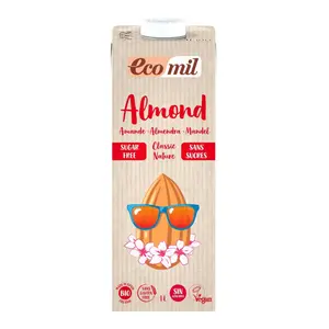 Sữa Hạnh Nhân Không Đường Hữu Cơ, Bio Almond Milk, Sugar Free (1L) - ECOMIL