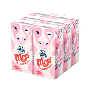 Sữa Tươi Tiệt Trùng Hương Dâu, Moo, Strawberry Milk, 6 Hộp (1200ml) - DEVONDALE