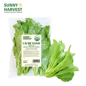 Rau Cải Bẹ Xanh Hữu Cơ - USDA Organic Mustard Greens (300g) - SUNNY HARVEST