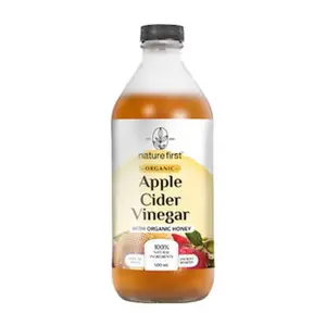 Giấm Táo & Mật Ong Hữu Cơ, Organic Apple Cider Vinegar with Honey (500ml) - NATURE FIRST