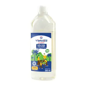 Dầu Dừa Tinh Khiết Hữu Cơ, Extra Virgin Coconut Oil (250ml) - VIETCOCO