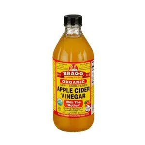 Giấm Táo Hữu Cơ Có Giấm Cái, Organic Raw Unfiltered Apple Cider Vinegar with the Mother, 16 fl oz (473ml) - BRAGG