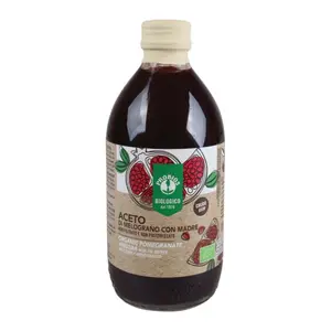 Giấm Lựu Hữu Cơ (Có Giấm Cái), Organic Pomegranate Vinegar with the Mother (500ml) - PROBIOS