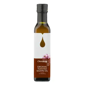 Dầu Mè Hữu Cơ, Organic Sesame Oil, Unrefined & Cold Pressed (250ml) - CLEARSPRING