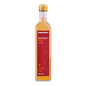 Giấm Táo Hữu Cơ, Organic Apple Cider Vinegar, Unfiltered, 5% Acidity (500ml) - HARMONICA