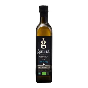 Dầu Hướng Dương Hữu Cơ, Sunflower Organic Oil for Frying, High Oleic (500ml) - GARNA