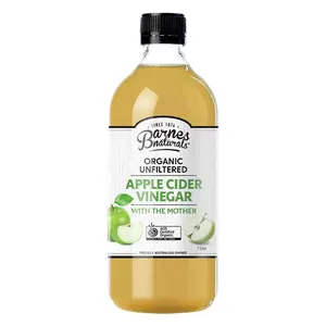 Giấm Táo Hữu Cơ Có Giấm Cái, Organic Unfiltered Apple Cider Vinegar, with The Mother (1L) - BARNES NATURALS