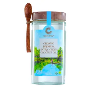 Tinh Dầu Dừa Hữu Cơ Thượng Hạng, Organic Premium Extra Virgin Coconut Oil (720ml) - COCOVIE
