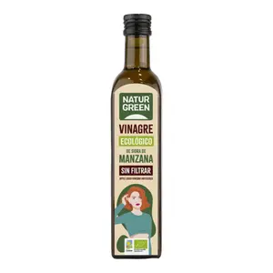 Giấm Táo Hữu Cơ, Organic Apple Cider Vinegar Unfiltered (500ml) - NATURGREEN