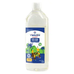 Dầu Dừa Tinh Khiết Hữu Cơ, Premium Organic Extra Virgin Coconut Oil (1L) - VIETCOCO