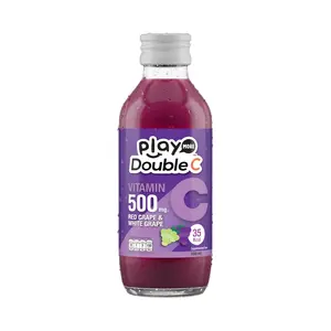 Nước Giải Khát Vị Nho Đỏ & Nho Trắng, Double C, Red Grape & White Grape, Vitamin C 500mg (160ml) - PLAYMORE