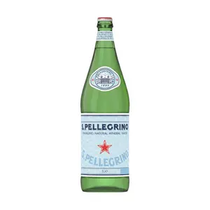 Nước Khoáng Có Ga, Sparkling Natural Mineral Water, Glass Bottle (1L) - SAN PELLEGRINO