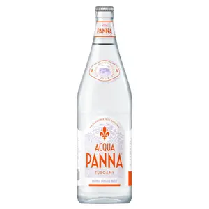 Nước Khoáng Thiên Nhiên Không Ga, Natural Mineral Water, Glass Bottle (1L) - ACQUA PANNA