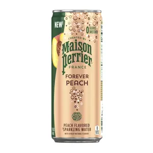 Nước Có Ga Hương Đào, Sparkling Beverage, Forever Peach, 0 Sugars (250ml) - MAISON PERRIER