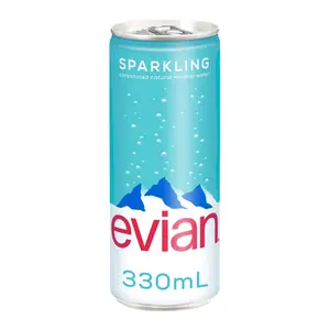 Nước Khoáng Thiên Nhiên Có Ga, Sparkling Carbonated Natural Mineral Water (330ml) - EVIAN