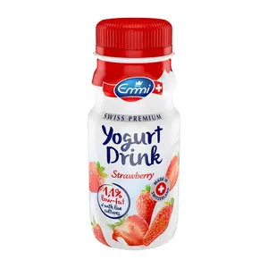 Sữa Chua Uống Vị Dâu Ít Béo, Swiss Premium Yoghurt Drink, Strawberry, 1.1% Fat (150ml) - EMMI