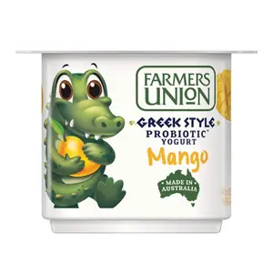 Sữa Chua Hy Lạp Xoài, Greek Style Probiotic Yogurt, Mango (90g) - FARMERS UNION