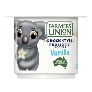 Sữa Chua Hy Lạp Vani, Greek Style Probiotic Yogurt, Vanilla (90g) - FARMERS UNION