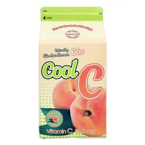 Sữa Chua Lên Men Đào, Cool C, Fermented Milk Drink, Peach (450ml) - DALAT MILK