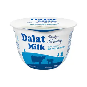 Sữa Chua Có Đường, Natural Plain Yogurt, Sweetened (100g) - DALAT MILK