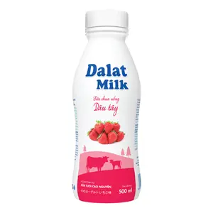 Sữa Chua Uống Dâu Tây, Strawberry Yogurt Drink (500ml) - DALAT MILK