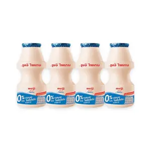 Sữa Chua Uống Nguyên Chất, Paigen, Drinking Yoghurt, 4 Chai (340ml) - MEIJI