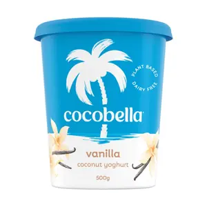 Sữa Chua Dừa Thuần Chay Vị Vani, Plant Based & Dairy Free Coconut Yoghurt, Vanilla (500g) - COCOBELLA