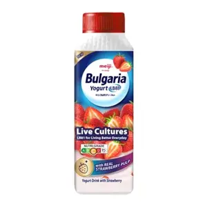 Sữa Chua Uống Vị Dâu, Bulgaria Yogurt LB81, Yogurt Drink with Strawberry (150ml) - MEIJI