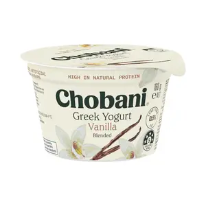 Sữa Chua Hy Lạp Vị Vani, Greek Yogurt, Vanilla Blended (160g) - CHOBANI