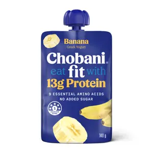 Sữa Chua Hy Lạp Chuối, Fit, Banana Greek Yogurt, 13g Protein & No Added Sugar (140g) - CHOBANI