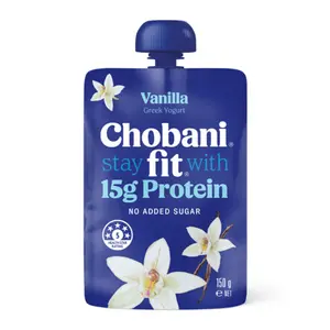 Sữa Chua Hy Lạp Vani, Fit, Vanilla Greek Yogurt, 15g Protein & No Added Sugar (150g) - CHOBANI