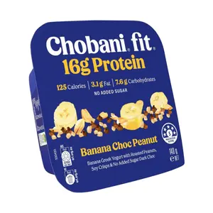Sữa Chua Hy Lạp Vị Chuối, Socola & Đậu Phộng, Flip Fit, Banana Choc Peanut, Banana Greek Yogurt (140g) - CHOBANI
