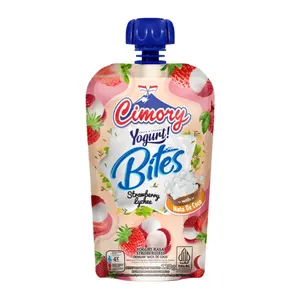 Sữa Chua Vị Dâu, Vải & Thạch Dừa, Yogurt! Bites, Strawberry Lychee with Nata De Coco (120g) - CIMORY